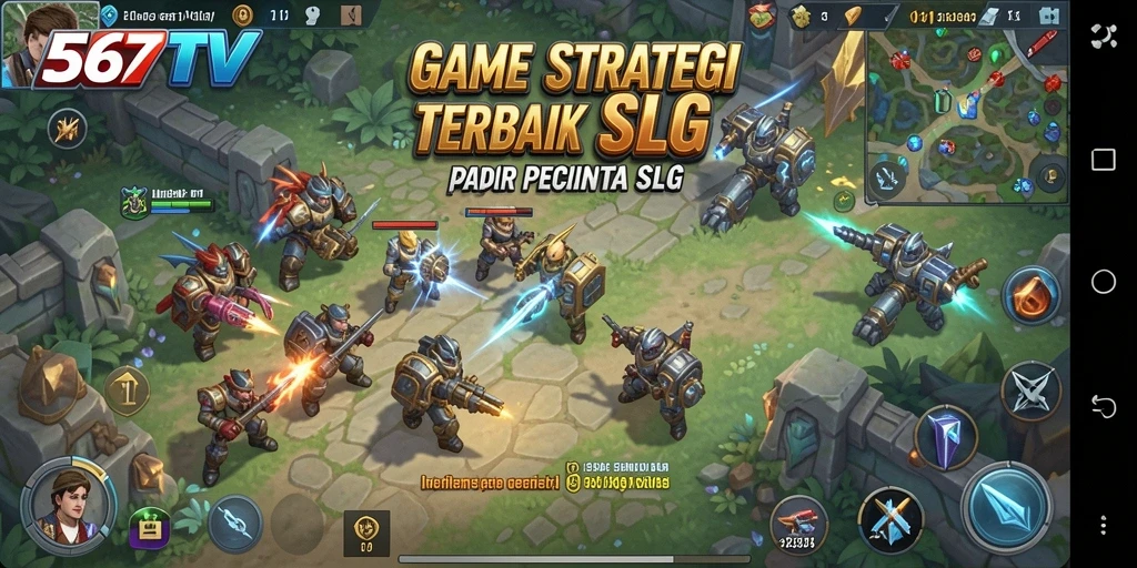 Tampilan menarik dari gameplay dan pertempuran dalam 567TV.