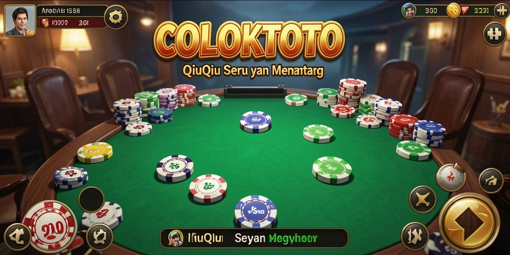 Tampilan gameplay QiuQiu dalam COLOKTOTO yang menarik.