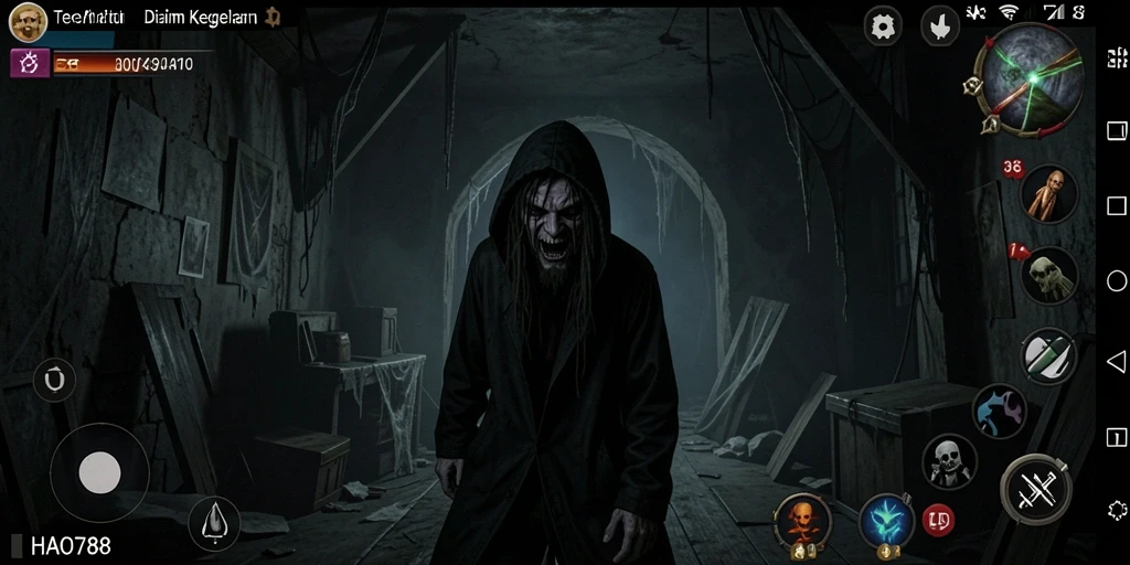Tangkapan layar menakutkan dari gameplay HAO788.