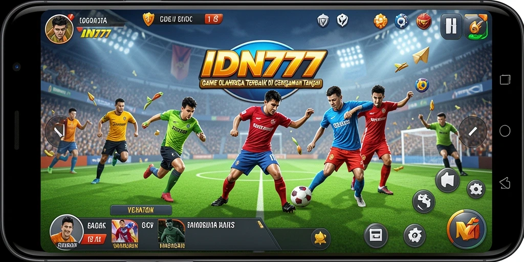 Tangkapan layar IDN777 menampilkan momen seru dalam pertandingan olahraga.