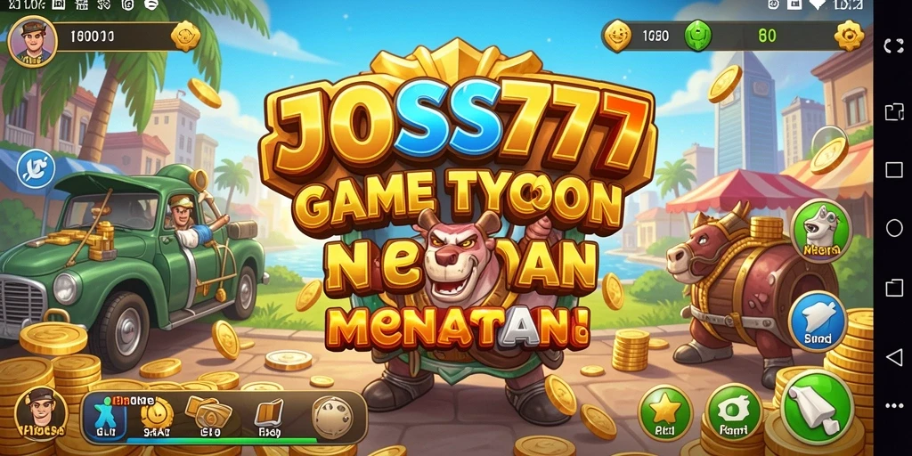 Screenshot utama JOSS777 menampilkan gameplay Tycoon yang seru.