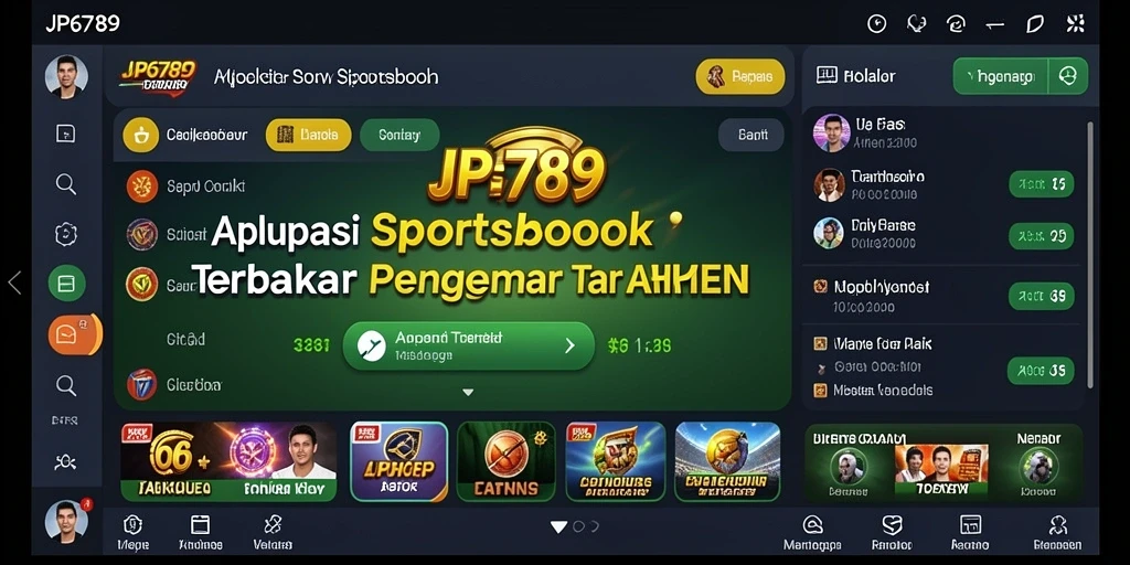 Tampilan gameplay yang menarik dari aplikasi Sportsbook JP6789.