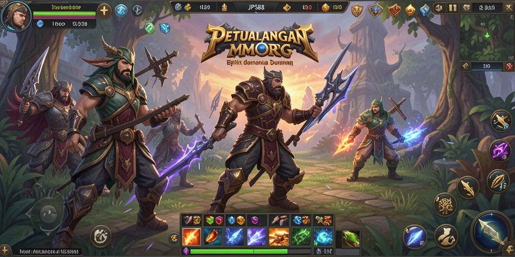 Screenshot gameplay JPS88 yang menunjukkan aksi epik dalam pertempuran.