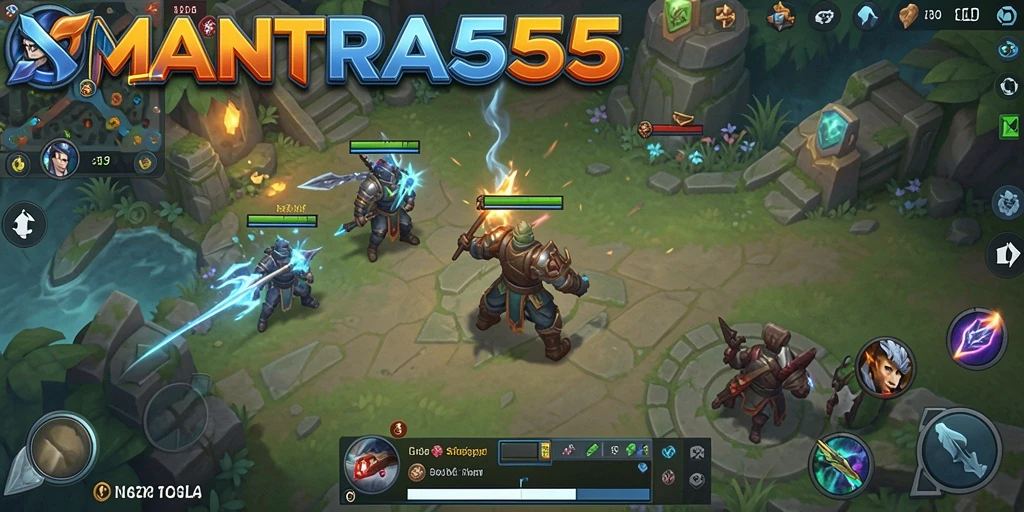 Tangkapan layar utama MANTRA55 menunjukkan pengalaman gameplay yang seru dan mendebarkan.