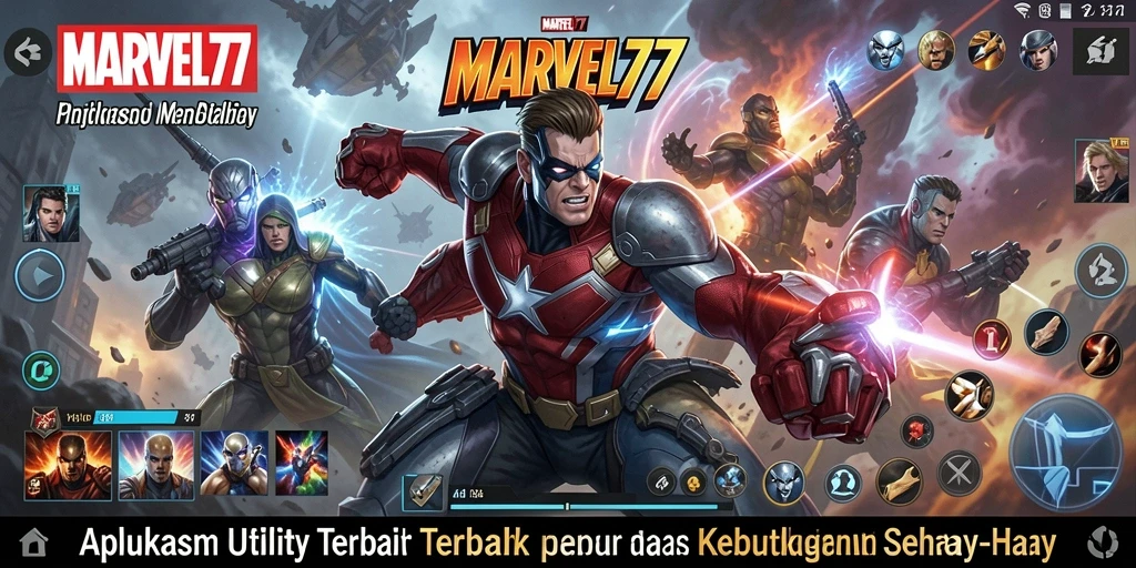 Tampilan antarmuka pengguna yang intuitif dari MARVEL77.