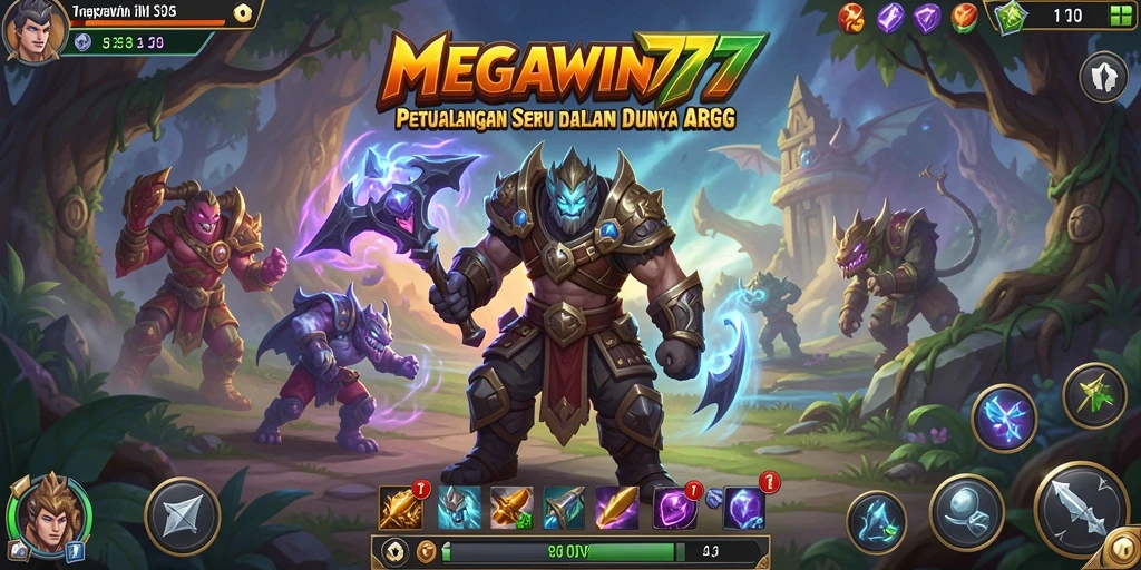 Tampilan seru dari gameplay MEGAWIN777 dalam aksi ARPG.