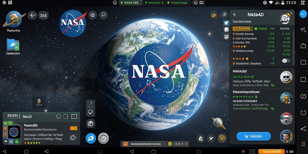 Tampilan aplikasi NASA4D dengan fitur-fitur Utility yang menarik.