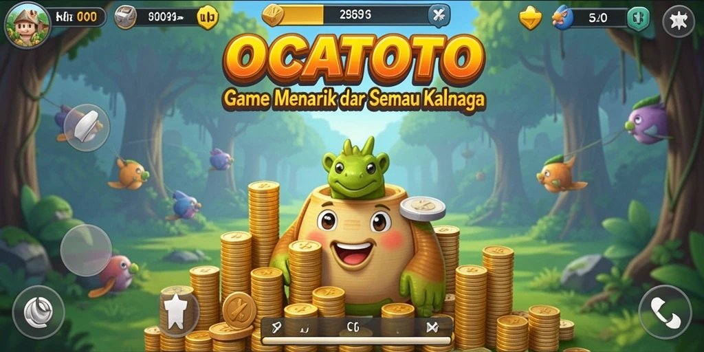Tangkapan layar OCATOTO menampilkan gameplay Idle yang seru dan penuh warna.