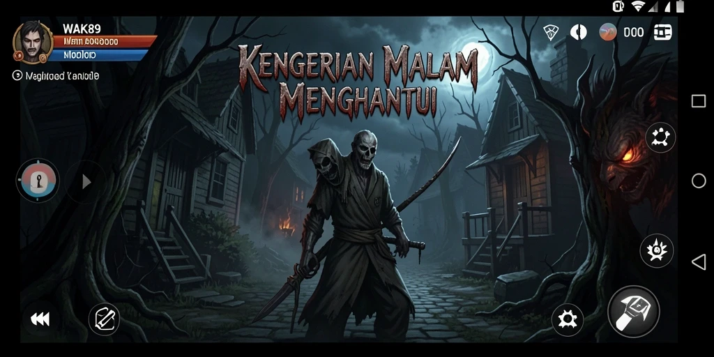 Screenshot menampilkan gameplay menyeramkan dari WAK89.
